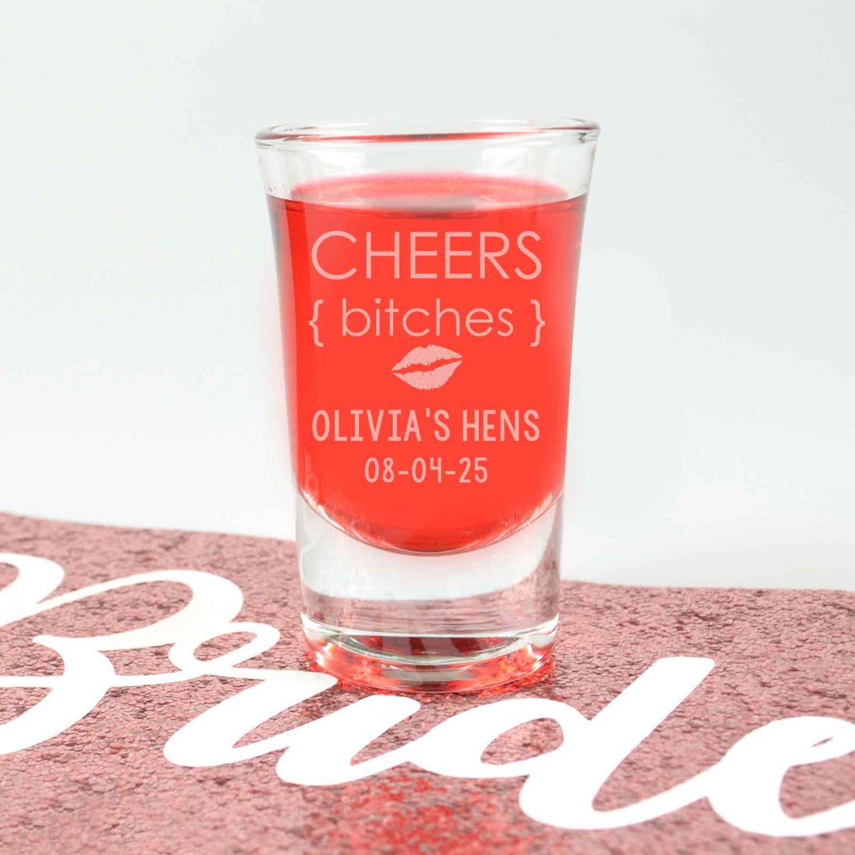 Engraved Premium Hens Party Shot Glasses