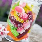 Engraved 650ml Glass Lolly Jar
