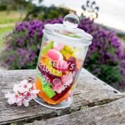 Engraved 650ml Glass Lolly Jar