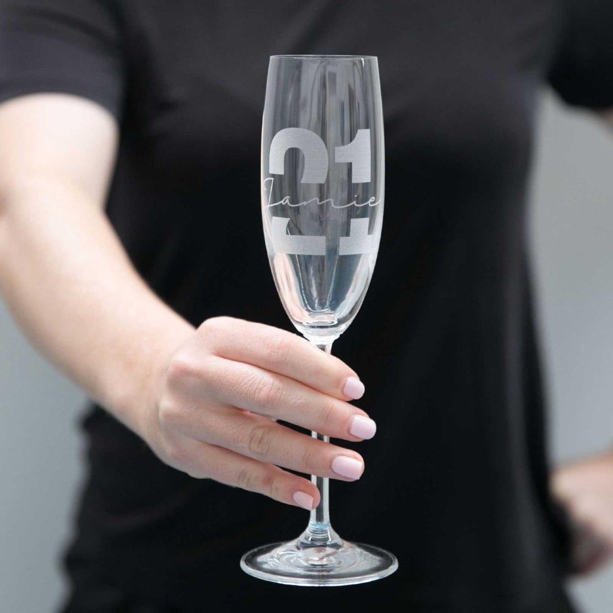 Birthday Milestone Champagne Glass