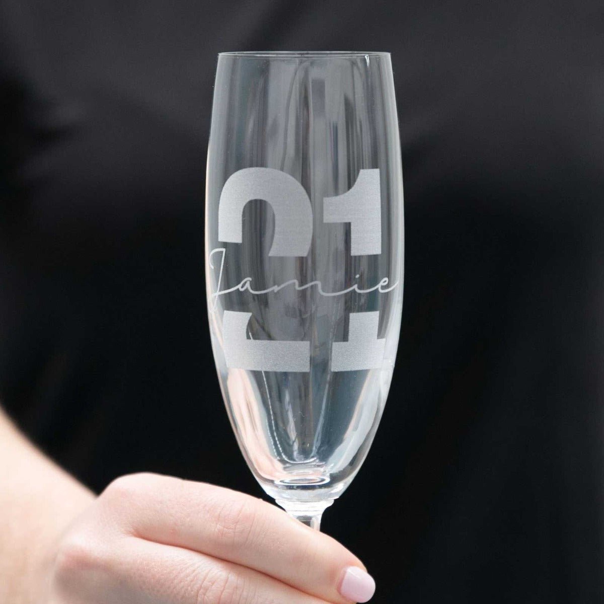 Birthday Milestone Champagne Glass
