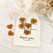 Engraved Wooden Noughts & Crosses Wedding Game