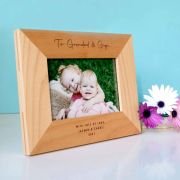 Engraved Wooden Square Edge Photo Frame