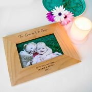 Engraved Wooden Square Edge Photo Frame