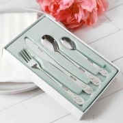 Engraved Silver Bear Children’s Cutlery 4 Piece Set