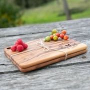 Engraved Acacia Wood Twin Cheese Board Set