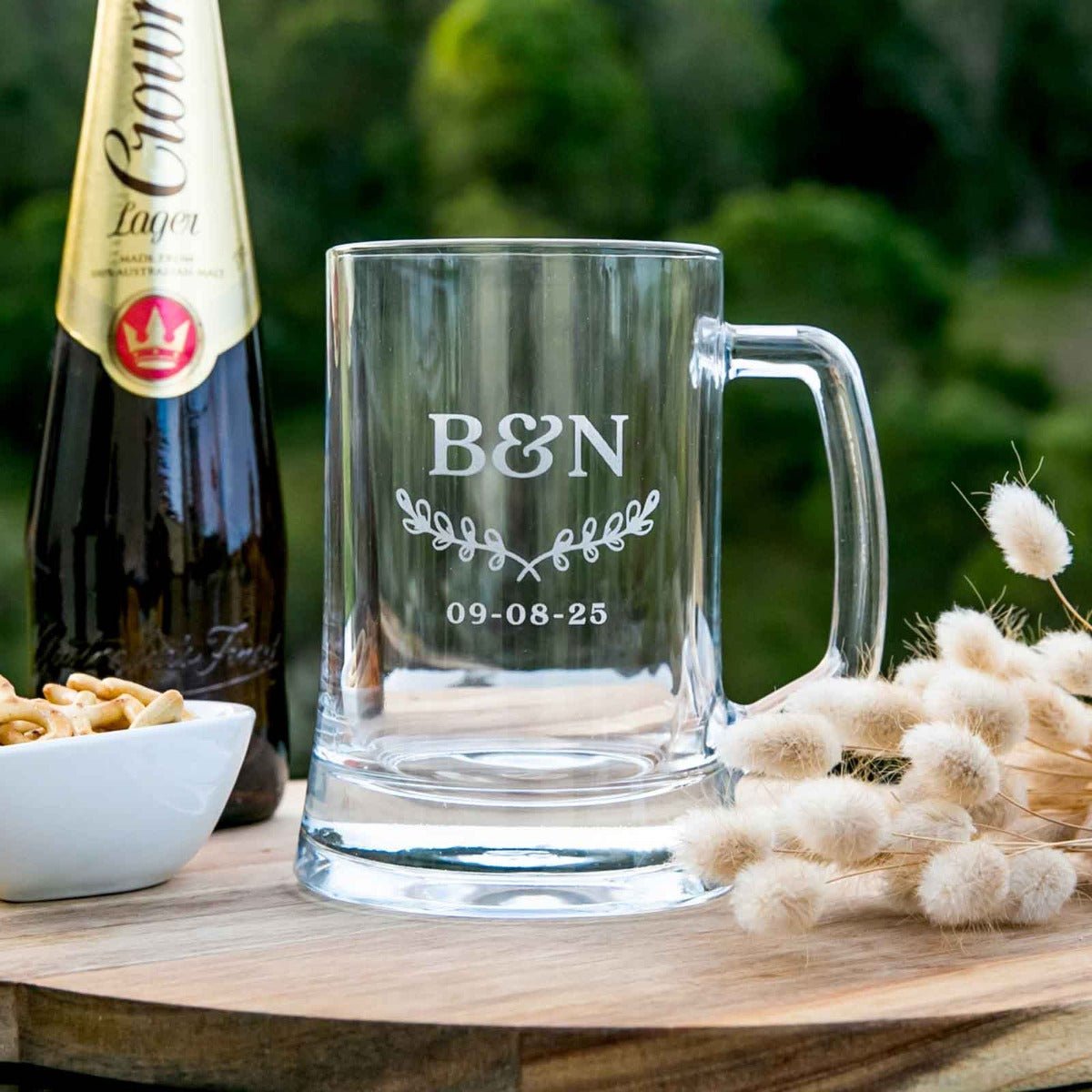 Wedding Engraved 500ml Beer Mug