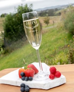 Engraved Wedding Champagne Glass