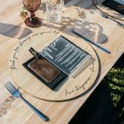 Engraved Wedding Leatherette Luggage Tag