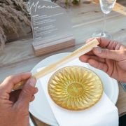 Engraved Wooden Wedding Fan