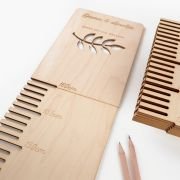 Engraved Wooden Beyond Measure Height Chart with Pencils