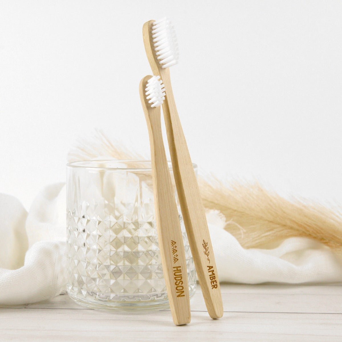 Engraved Wooden Bamboo Toothbrush