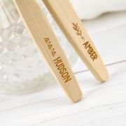 Engraved Wooden Bamboo Toothbrush