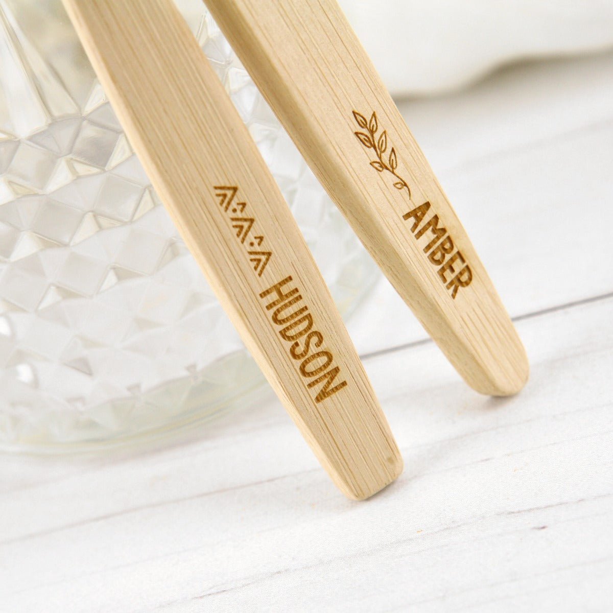 Engraved Wooden Bamboo Toothbrush