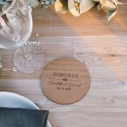 Engraved Wedding Wooden Coasters