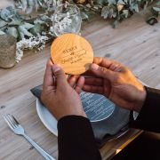 Engraved Wedding Wooden Coasters