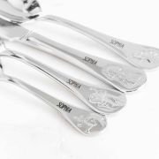 Engraved Stainless Steel Children’s Cutlery 4 Piece Set Fairy Tale