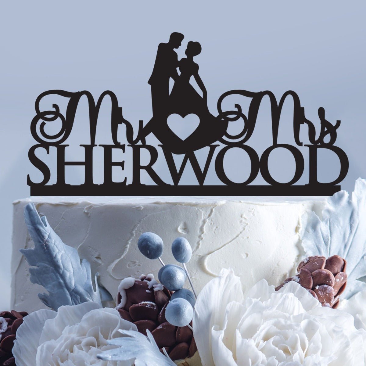 Fairy Tale Acrylic Wedding Cake Topper