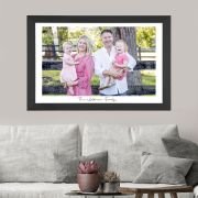 Wall Hanging Acrylic Family Photo Print in Wooden Frame