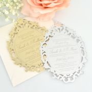 Engraved Acrylic Regal Laser Cut Wedding Invitation