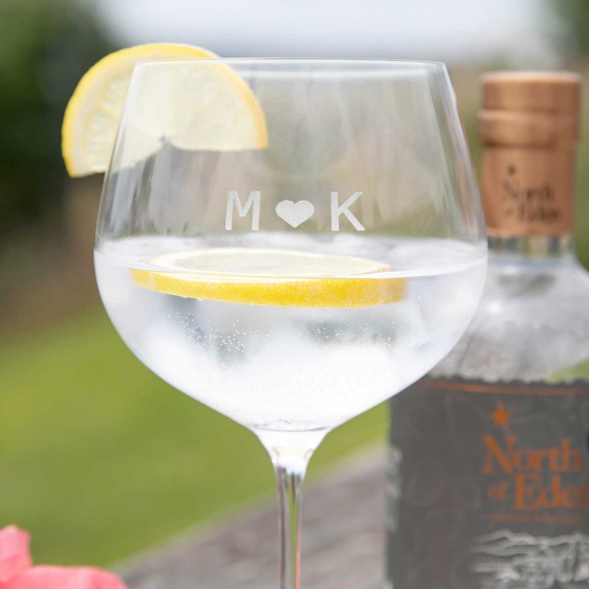 Engraved Lovers Gin Glass 780ml