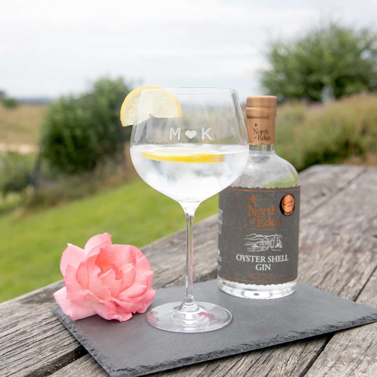 Engraved Lovers Gin Glass 780ml
