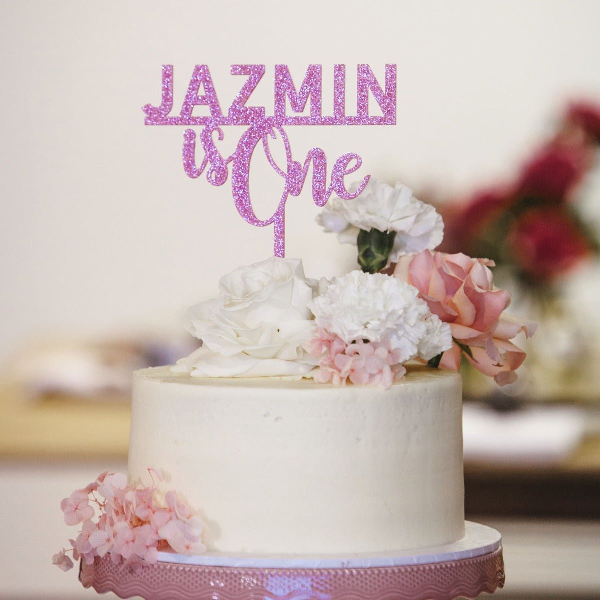 Birthday Glitter Acrylic Cake Topper