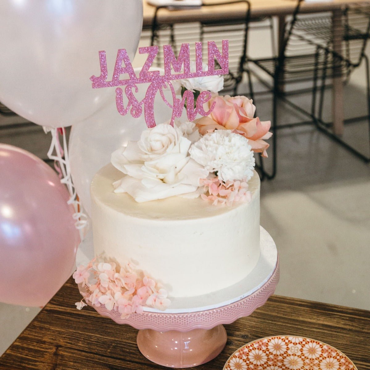 Birthday Glitter Acrylic Cake Topper