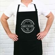 The Grill Master Printed Black BBQ Apron
