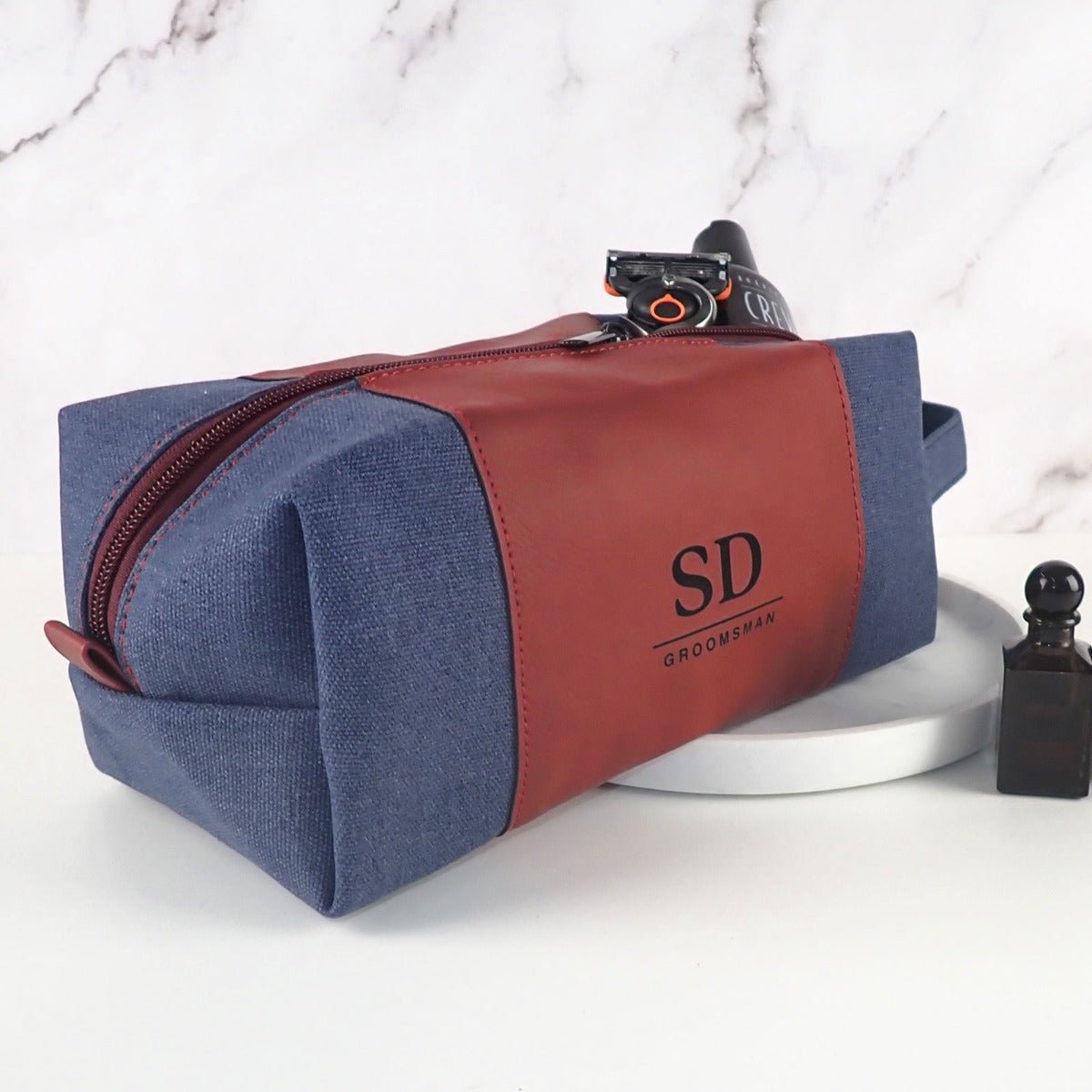 Engraved Bridal Party Ruby Toiletries Bag