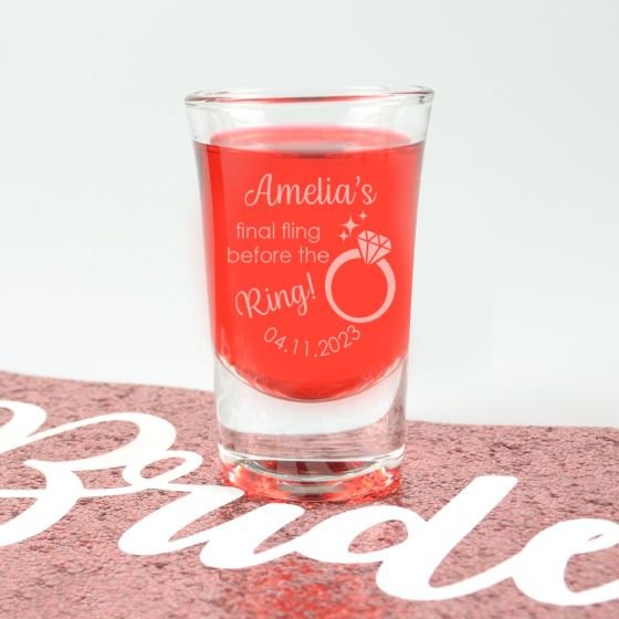 Engraved Premium Hens Party Shot Glasses