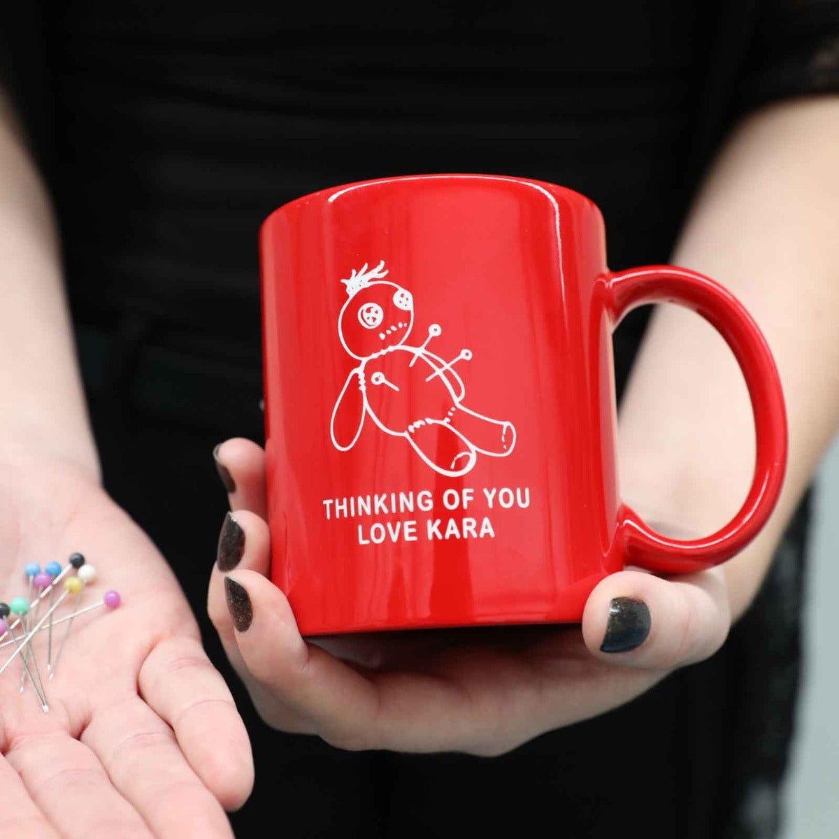 Thinking of You Voodoo Doll Coffee Mug