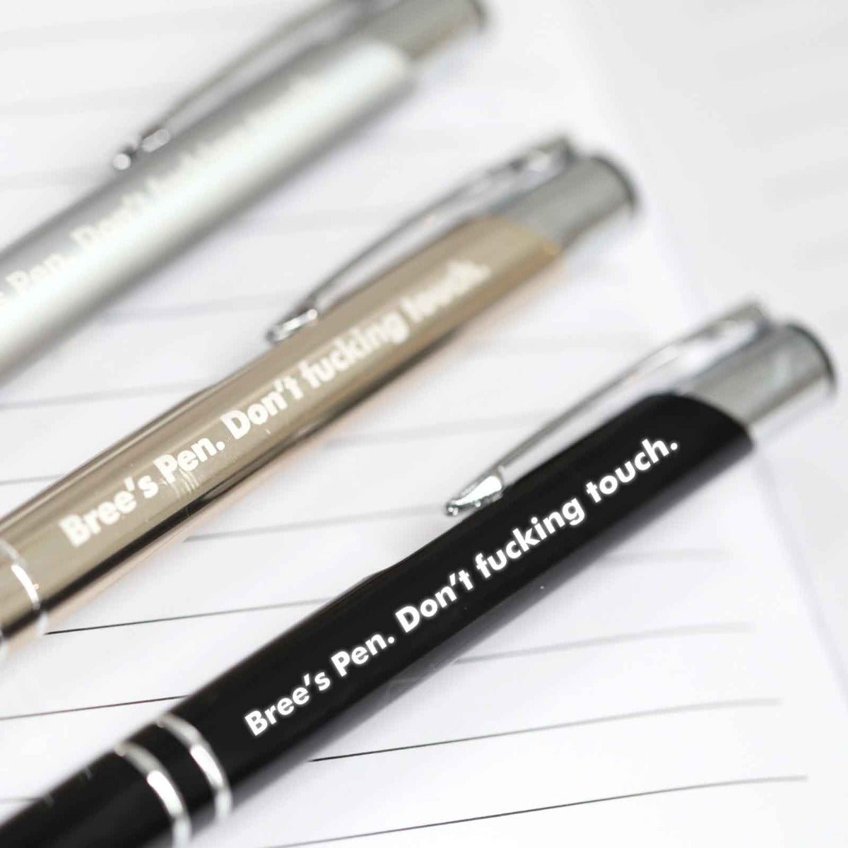 Don’t Touch My Pen – Engraved Designer Pen