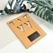 Laser Cut and Engraved Wooden Save the Date