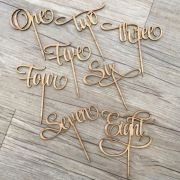 Laser Cut Wooden Letter Table Numbers