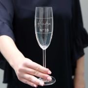 Limited Edition Engraved Birthday Champagne Glass
