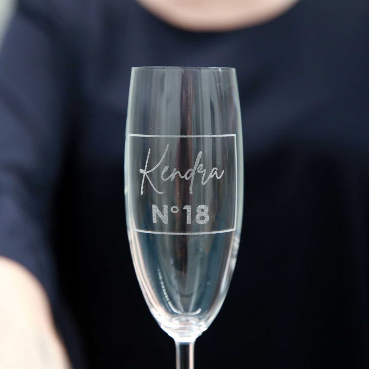 Limited Edition Engraved Birthday Champagne Glass