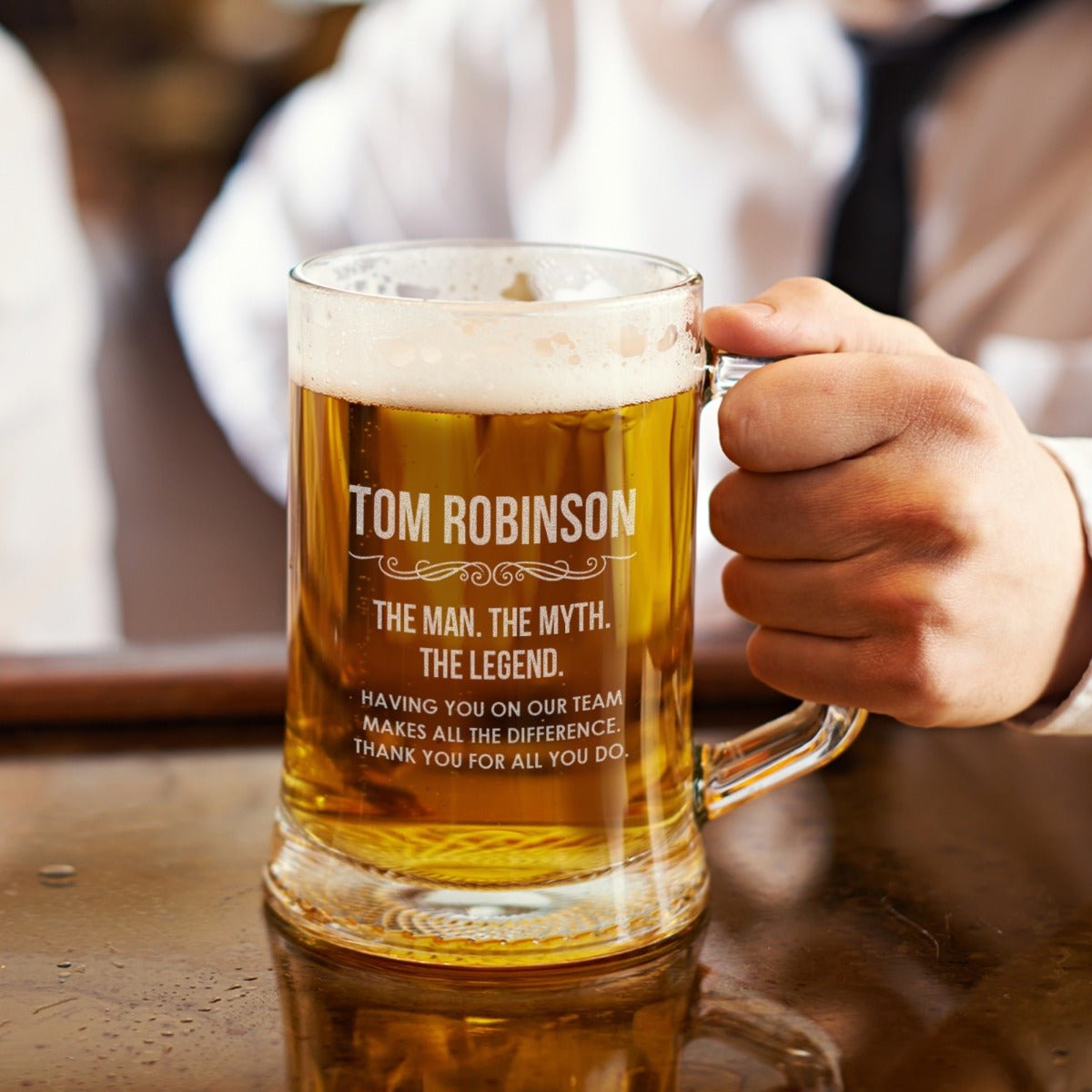 Engraved Corporate 500ml Beer Mug