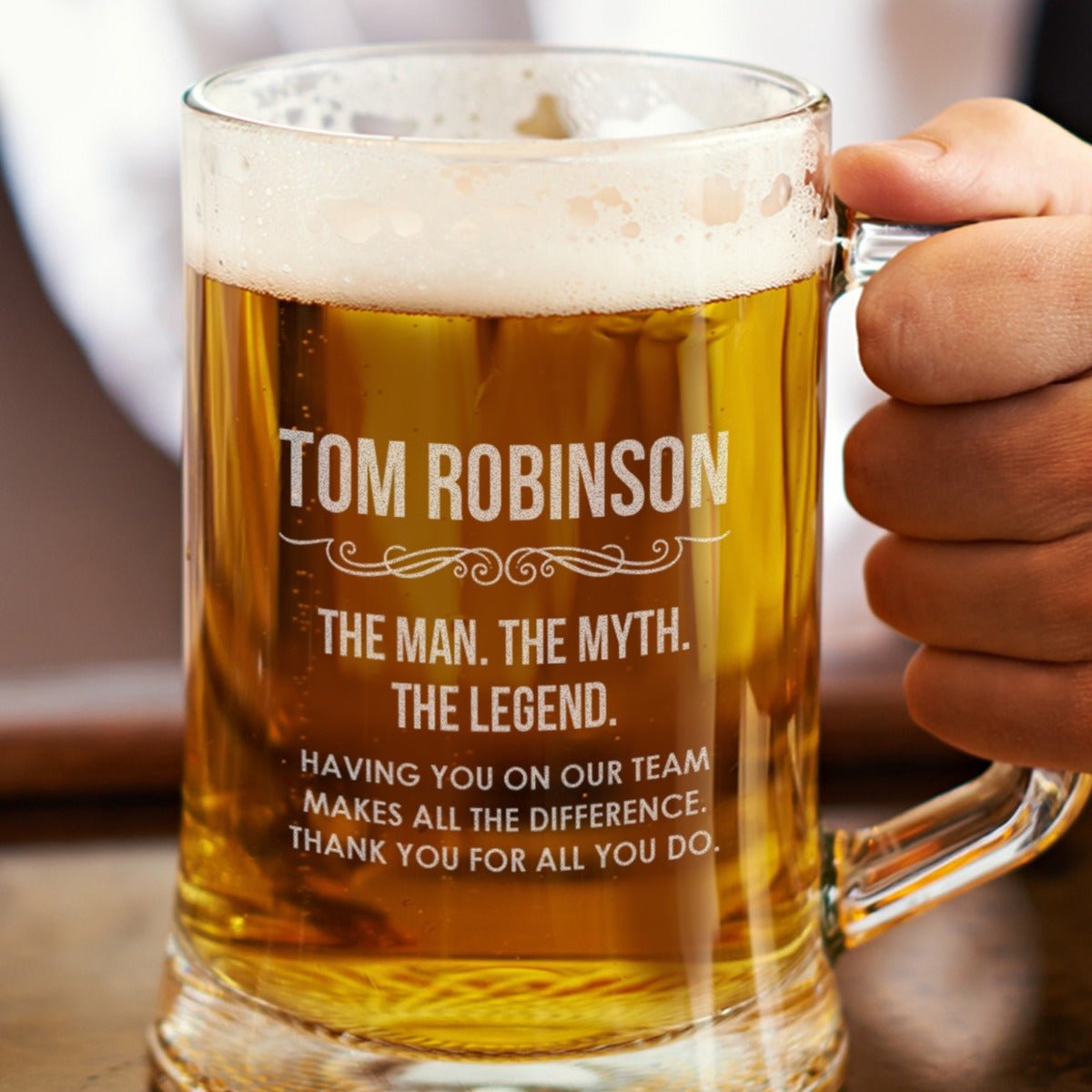 Engraved Corporate 500ml Beer Mug