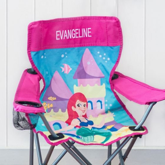 Embroidered Mermaid Kids Beach Chair