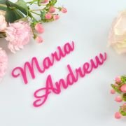 Laser Cut Acrylic Name Place Cards
