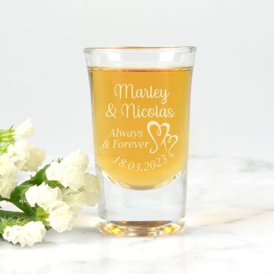 Engraved Premium Wedding Shot Glasses