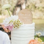 Printed Bamboo Wedding Cake Topper