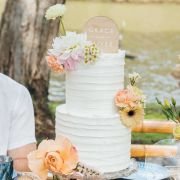 Printed Bamboo Wedding Cake Topper
