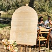 Printed A1 Size Bamboo Arch Wedding Seating Chart