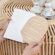 Printed 5×7 Bamboo Arch Wedding Invitations