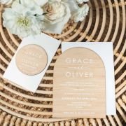 Printed 5×7 Bamboo Arch Wedding Invitations