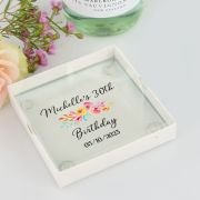 Printed Birthday Glass Coasters
