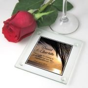 Photographic Printed Wedding Glass Coasters