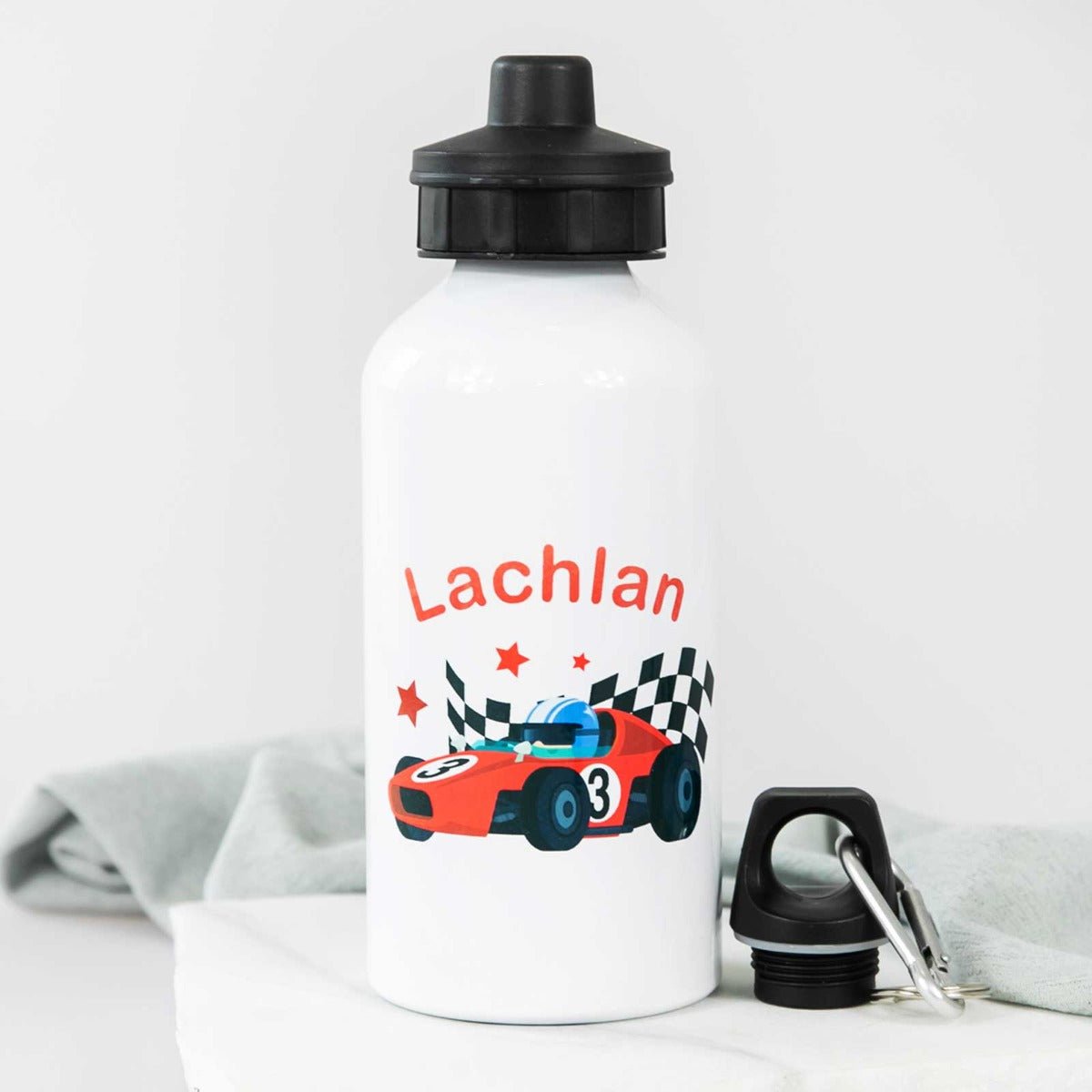 Printed Race Car Kids Drink Bottle 500ml